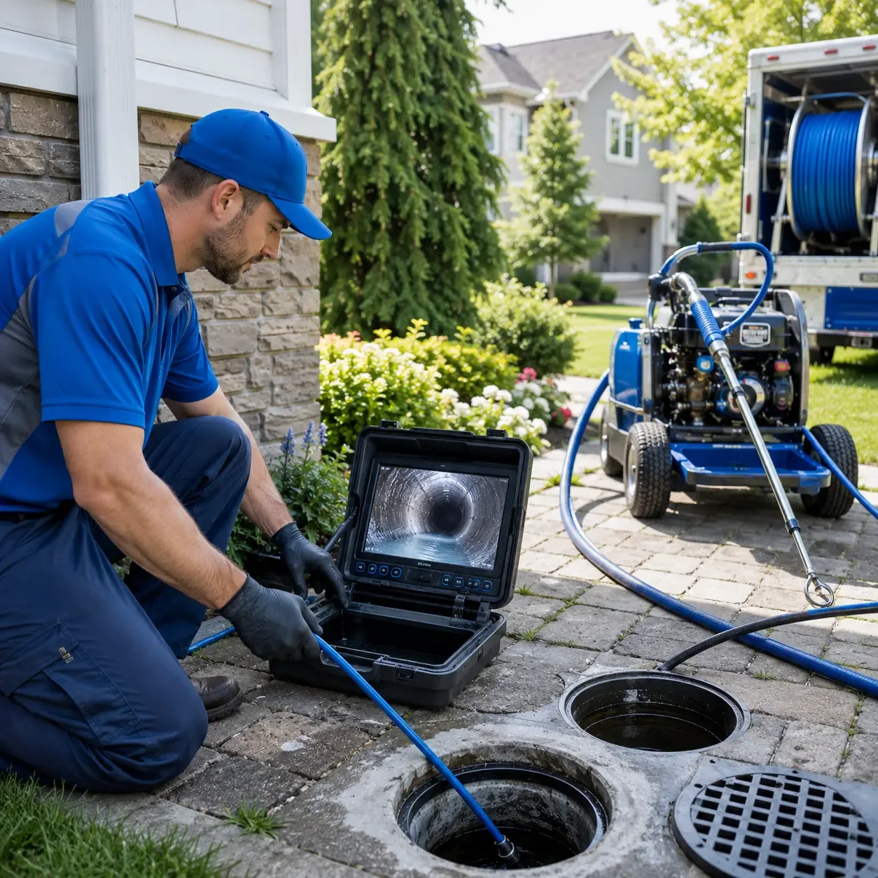 Outdoor drain cleaning professionals serving Poy Sippi, WI