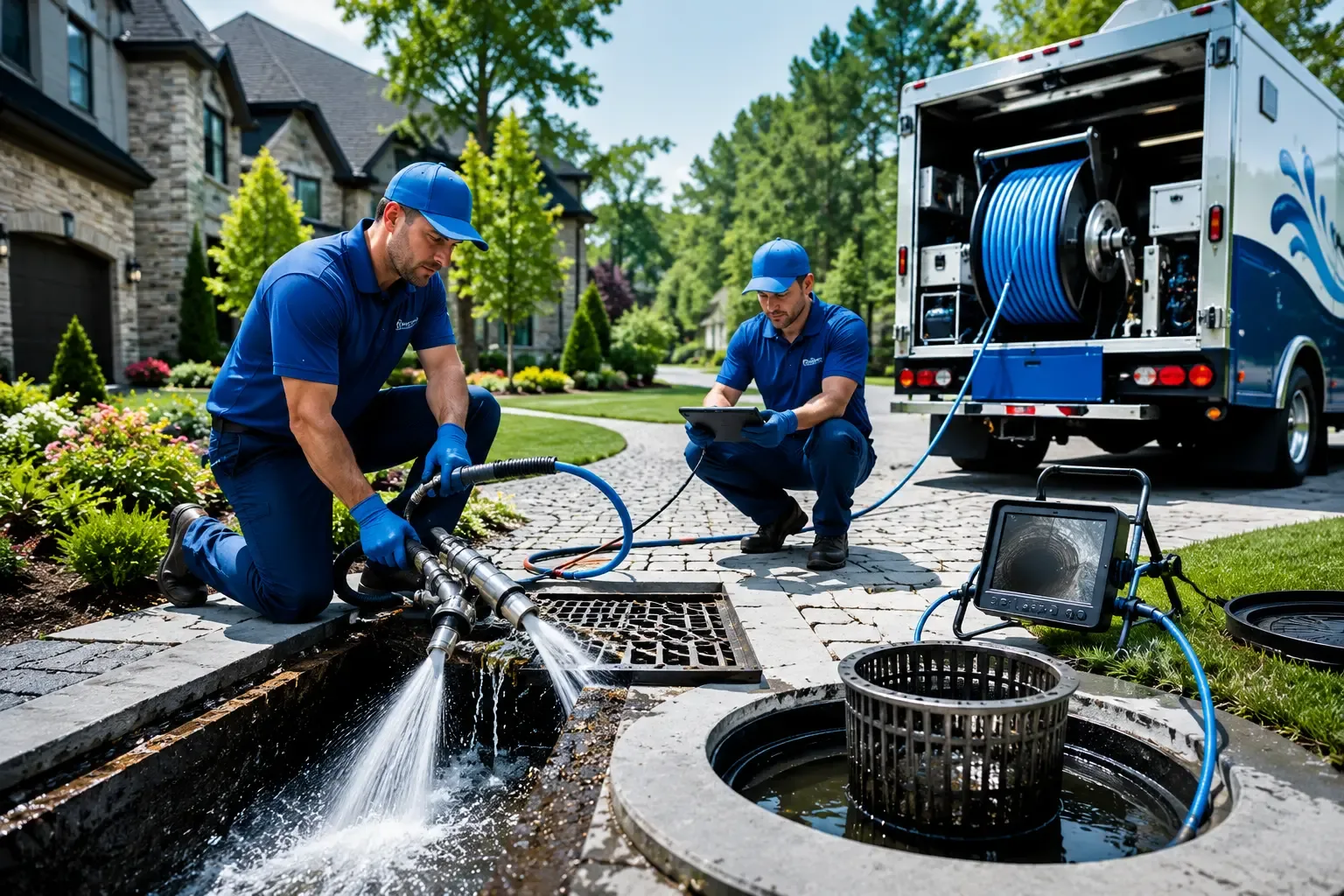 Local outdoor drain cleaning professionals in Poy Sippi, WI